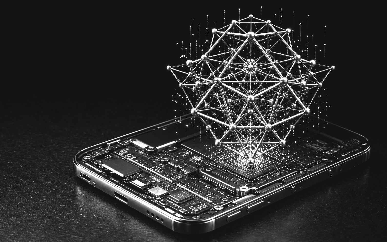 Dark phone-scale lattice apparatus for deterministic geometric computation.