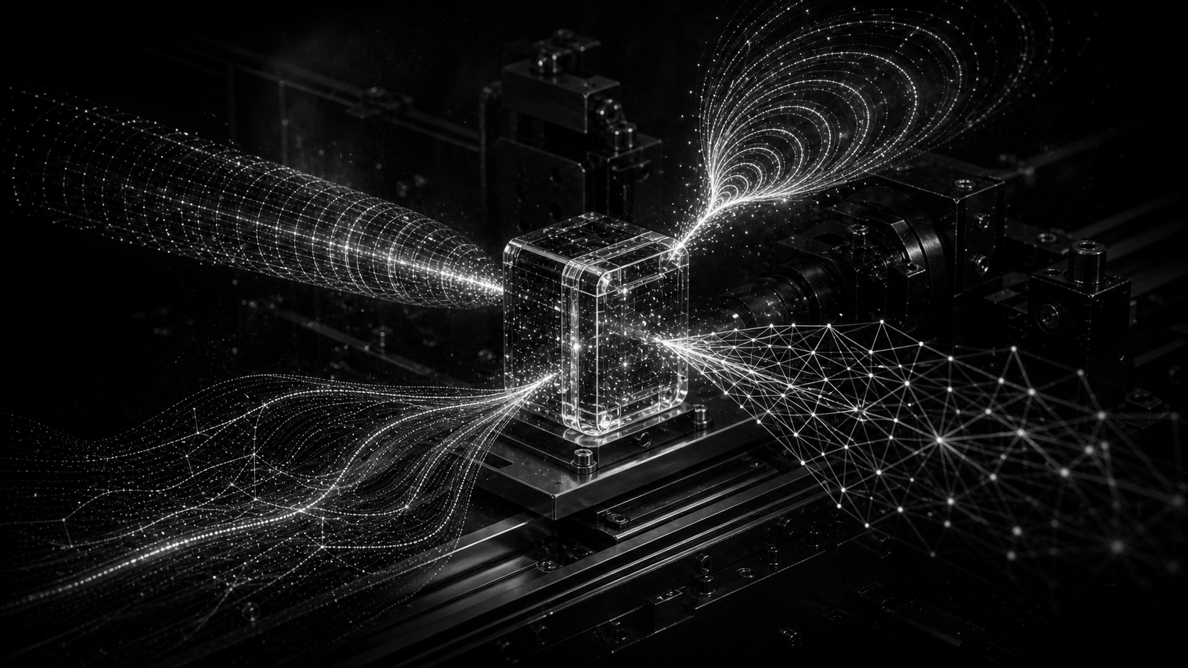 Monochrome codec chamber receiving four mental-form streams.